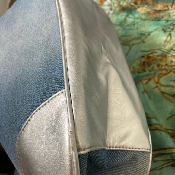 Vintage Neiman Marcus Denim Tote Bag, - Picture 6 of 13